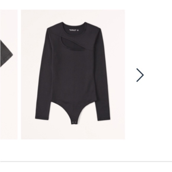 Abercrombie Women's Long-Sleeve Cutout Crew Bodysuit - Picture 2 of 14